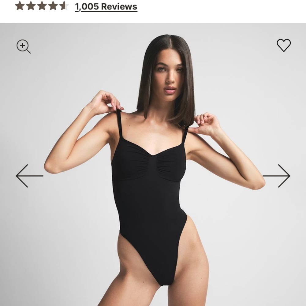 SKIMS Elegant Black Shapewear Bodysuit - Picture 2 of 2
